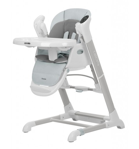 Carrello Cascata - krzesełko do karmienia, huśtawka | Ash Grey